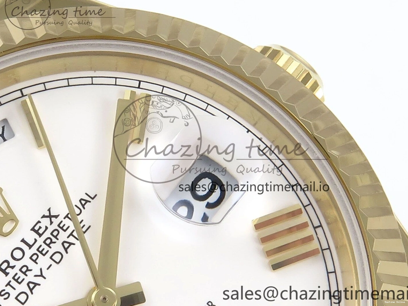 1223 WaterResistant Day Date 40 YG 228238 Noob 1:1 Best Edition White Roman Dial on President Bracelet A2836 (Gain Weight) 795